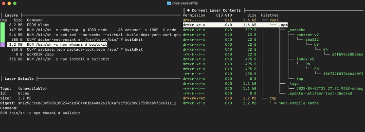 Dive secretfile
